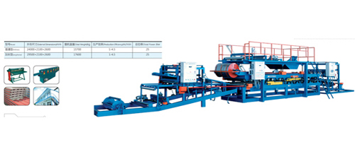 WCJ Horizontal Color Steel Sandwich Panel Compounding Machine